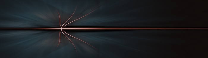 Abstract digital art with glowing lines