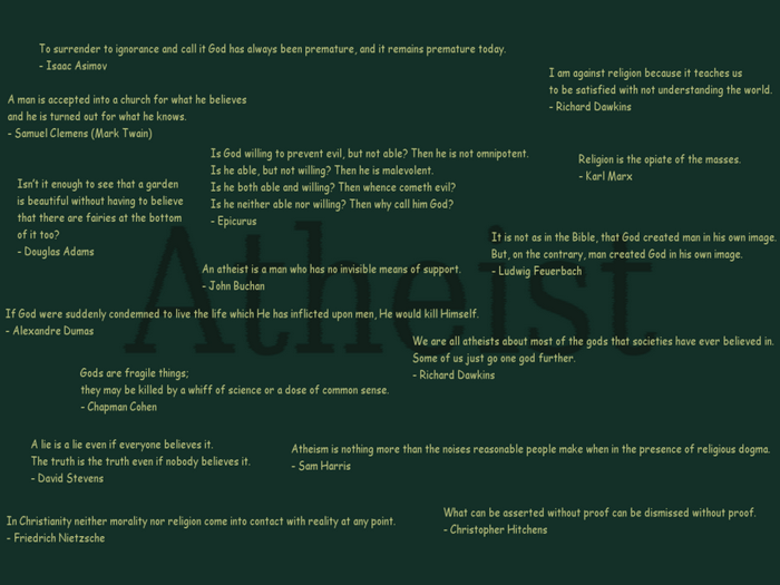 Atheism Quotes by Famous Thinkers