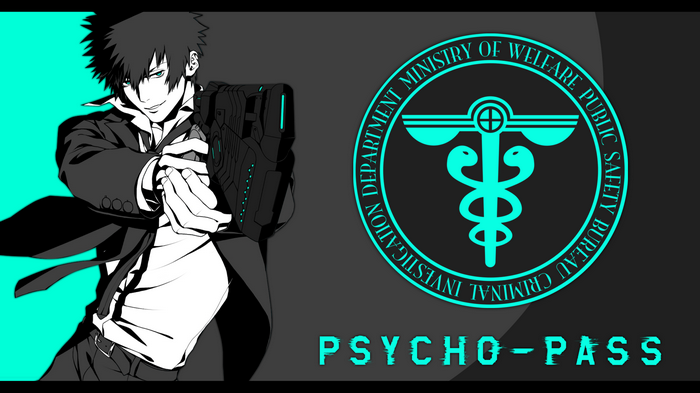 Psycho-Pass Anime Shinya Kogami with Dominator
