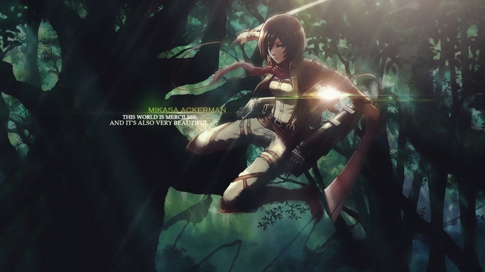 Mikasa Ackerman in Attack on Titan Forest