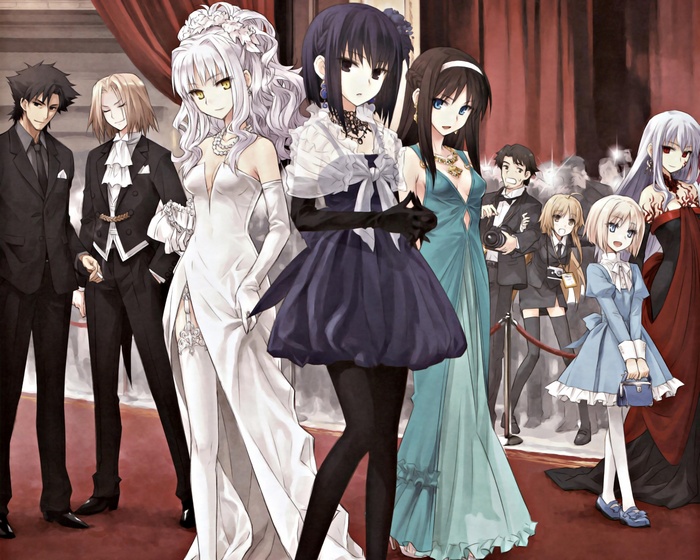 Fate Series Characters on a Red Carpet