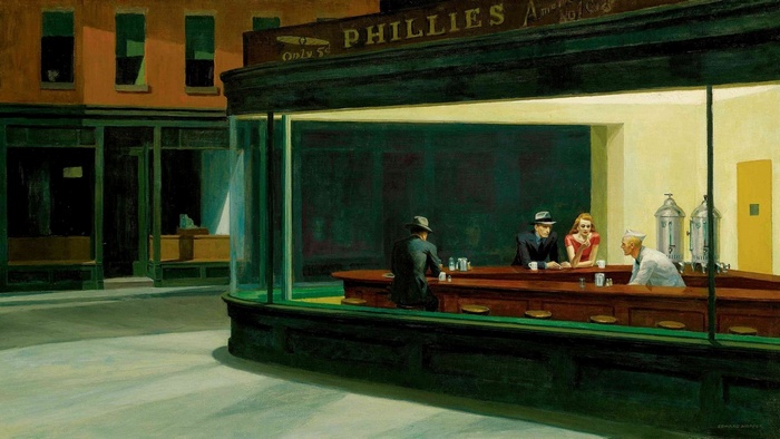 Nighthawks diner by Edward Hopper