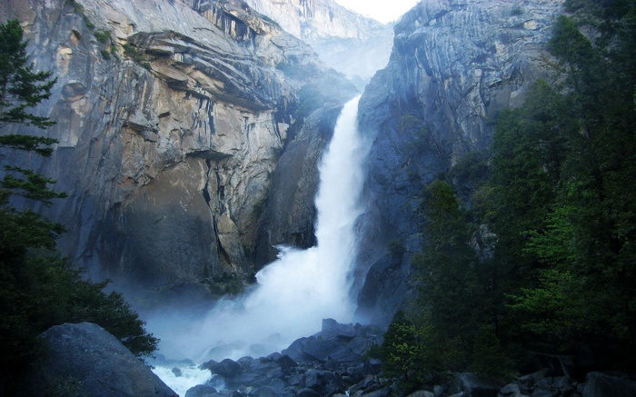 Waterfall in Yosemite National Park