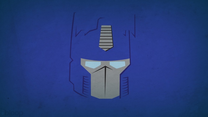 Optimus Prime Minimalist Portrait