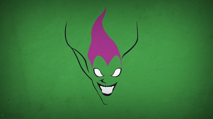 Green Goblin minimalism art by Blo0p