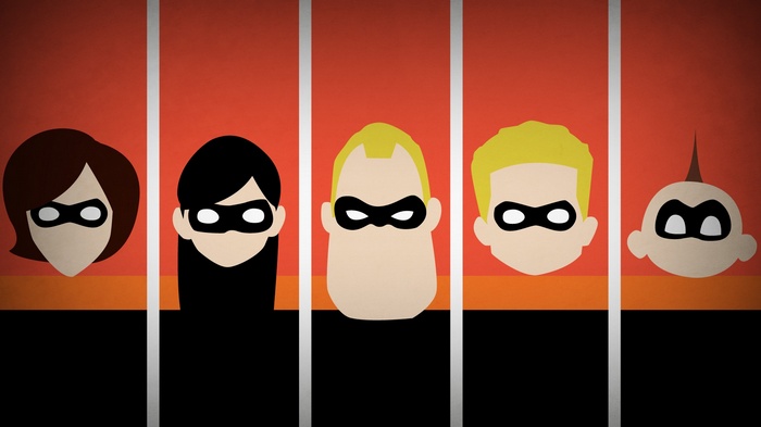 The Incredibles Family Minimalist Poster