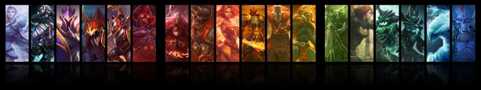 Dota 2 character art collage