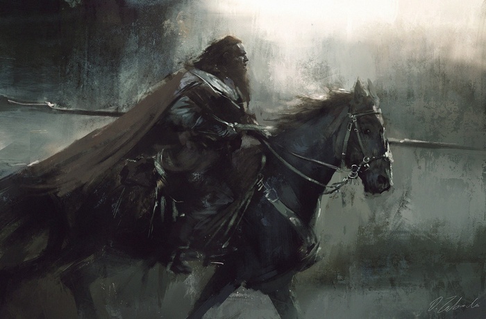 Darek Zabrocki's Fantasy Art: Man on Horseback