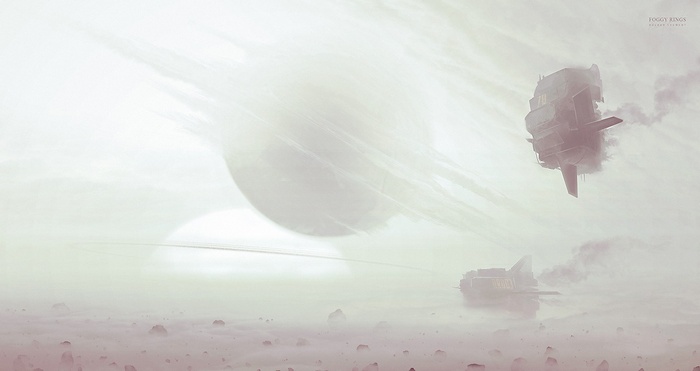 Science fiction artwork by Kuldar Leement