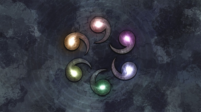 Sage of Six Paths symbols with Rinnegan