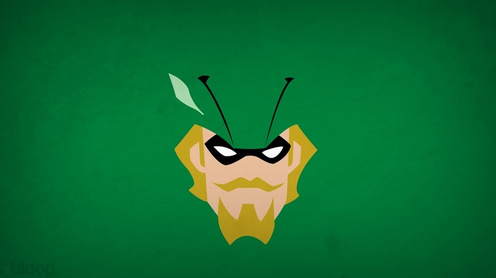 Green Arrow minimalist DC Comics character art