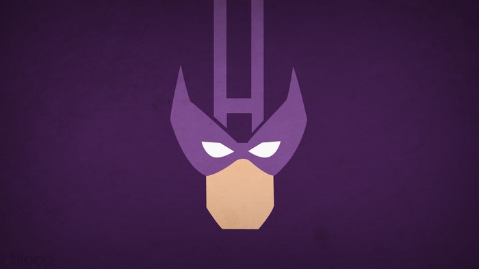 Minimalist Hawkeye Mask with 'H' Symbol