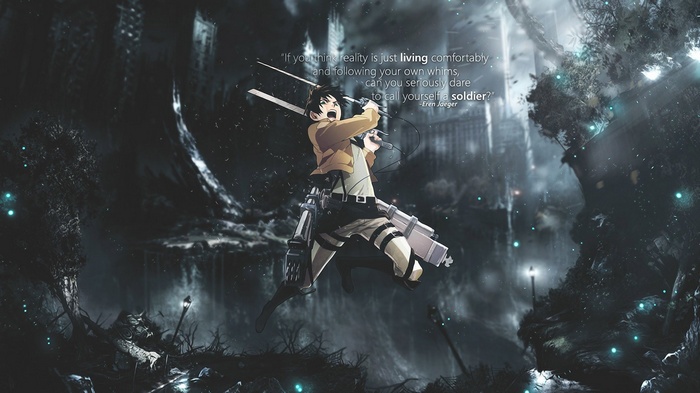 Eren Jaeger quote from Attack on Titan