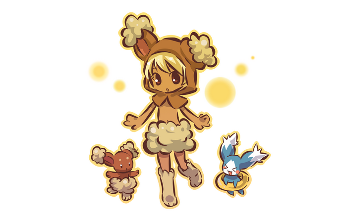 Humanized Buneary and Pokémon