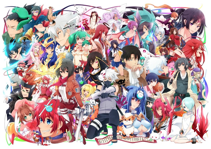 Anime Crossover with Shingeki no Kyojin, Naruto, and more