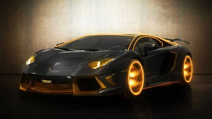 Tron, Tron: Legacy, car, Lamborghini