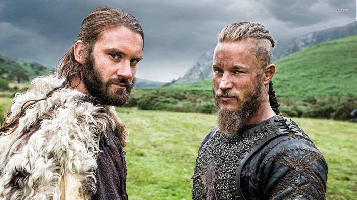 Ragnar Lothbrok and Rollo Lothbrok from Vikings