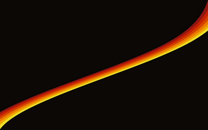 Abstract rainbow waveforms on black background