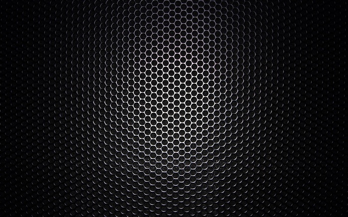 Dark Hexagonal Metal Texture