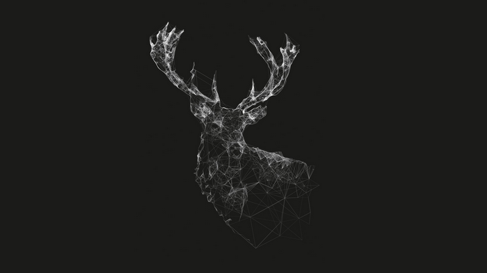 wireframe, lines, deer, artwork, digital art, nature, stags, simple, animals, geometry, gray, minimalism, simple background, abstract, monochrome, line art