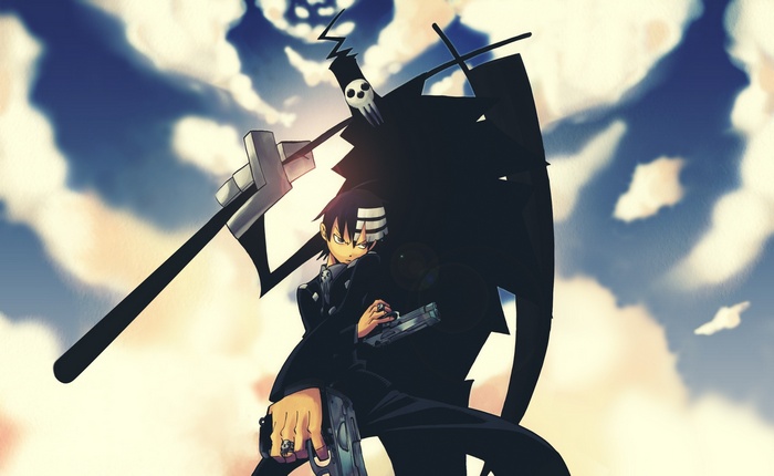 Death The Kid with scythe and guns