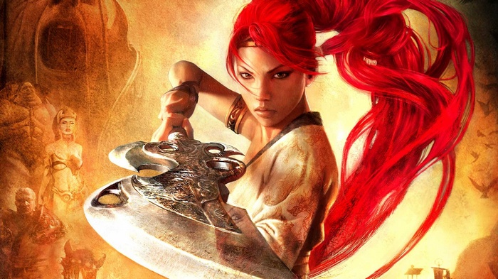 Nariko from Heavenly Sword holding a sword