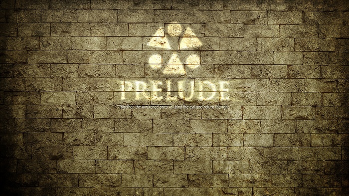Prelude logo on a brick wall