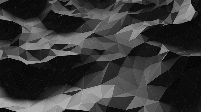 Abstract low poly geometric landscape with triangles