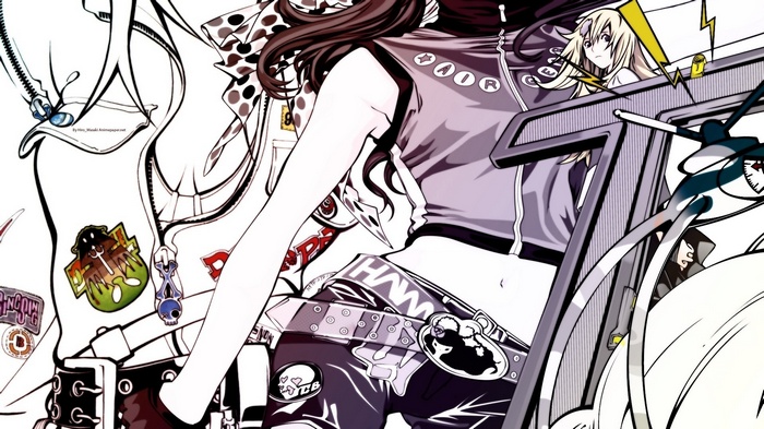 Sumeragi Kururu and other characters from Air Gear
