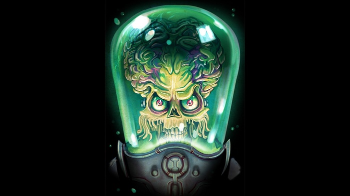 Mars Attacks Martian in a Glass Dome
