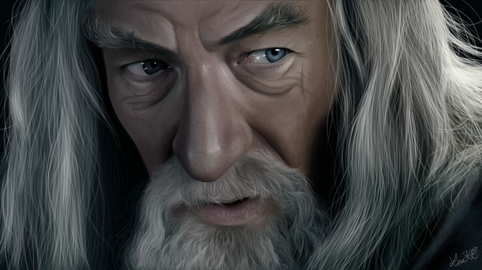 Artwork of Gandalf from The Lord of the Rings