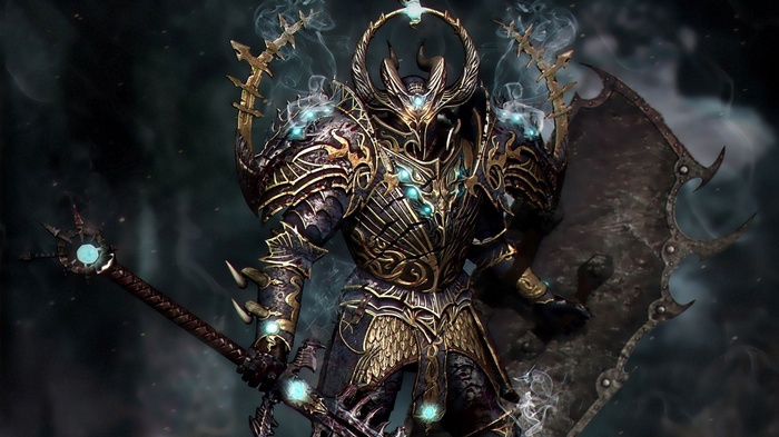 Warhammer Hordes of Chaos Warrior with Staff