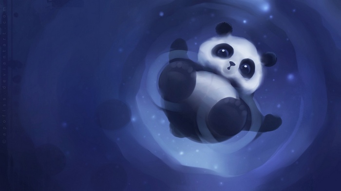 Panda in a fantasy digital art