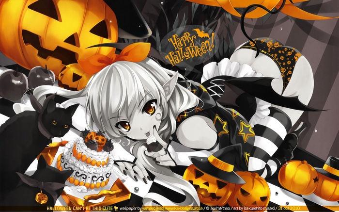 Halloween, anime, anime girls