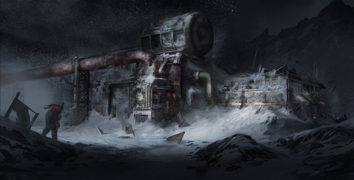 Dead Space 3: Isaac Clarke in a snowy environment