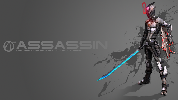 Borderlands 2 Assassin with glowing sword