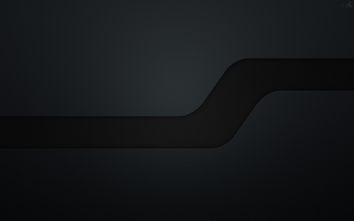 Minimalist dark gray carbon fiber texture with a curved stripe