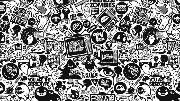Jared Nickerson artwork with typography and eyes