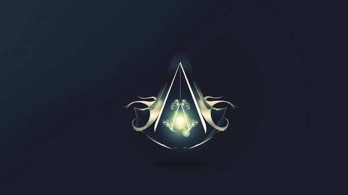 Assassin's Creed logo on a dark background
