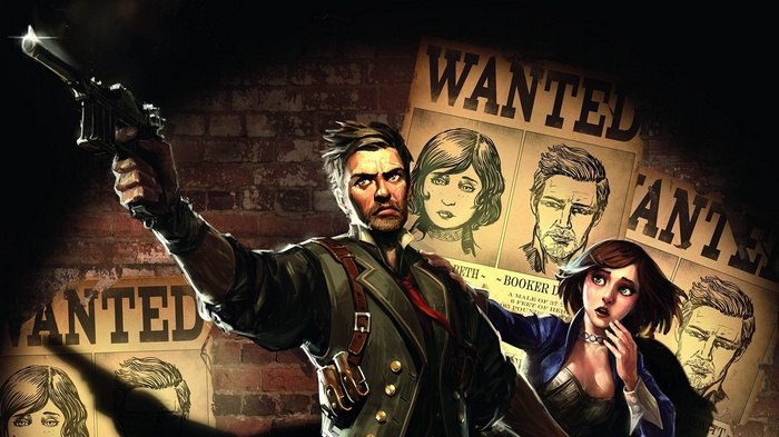 Booker DeWitt and Elizabeth from BioShock Infinite