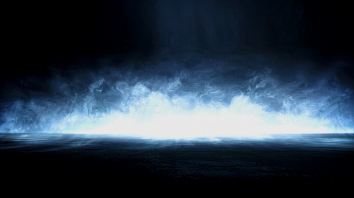 Battlefield 3 blue smoke and light