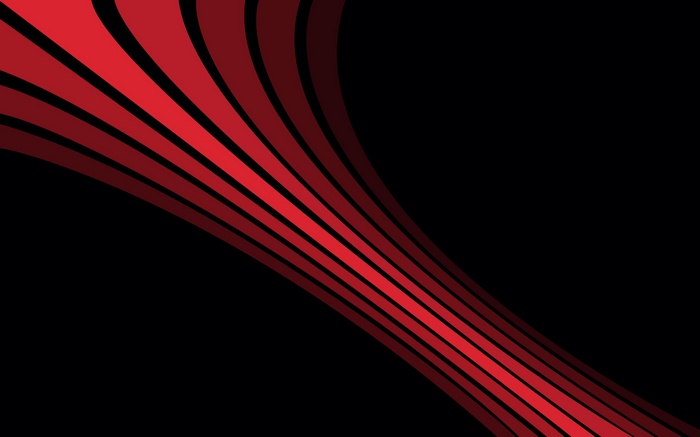 black background, red, lines, simple background, abstract, digital art, simple, minimalism