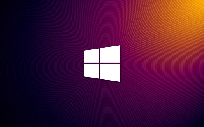 Windows 8 Logo on a Gradient Background