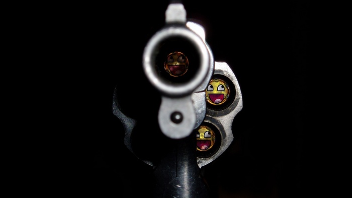Revolver cylinder with Awesome Face memes