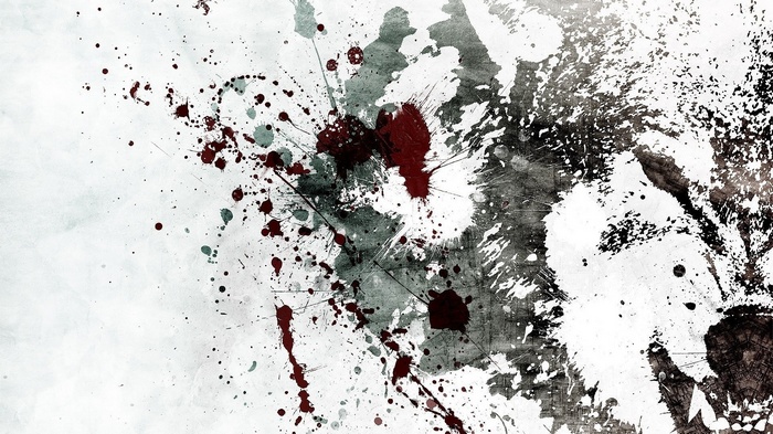 Alex Cherry paint splatter artwork