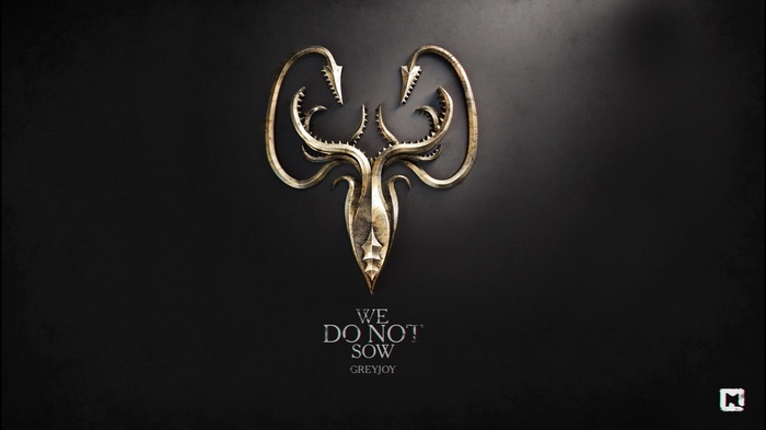 House Greyjoy Sigil and Motto from Game of Thrones