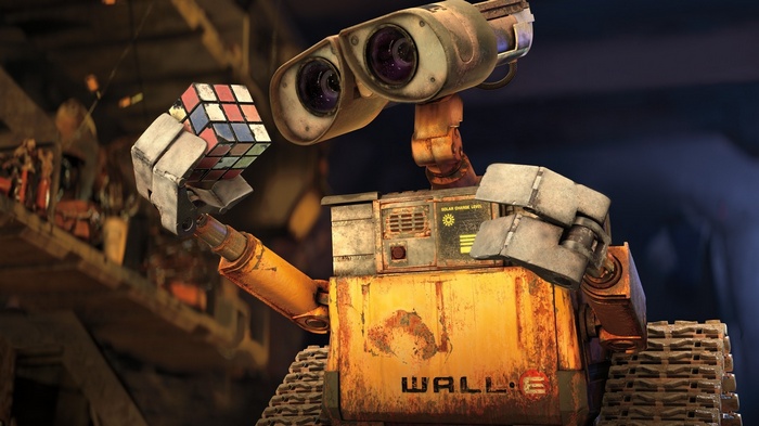 animated movies Disney Pixar movies WALL·E Rubiks Cube Pixar Animation Studios