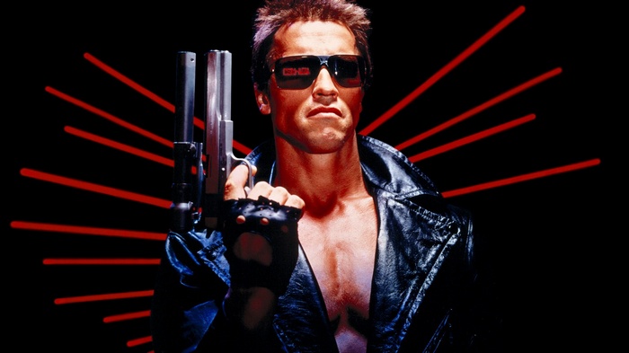 Terminator Arnold Schwarzenegger Cyborg Gun Movie Poster