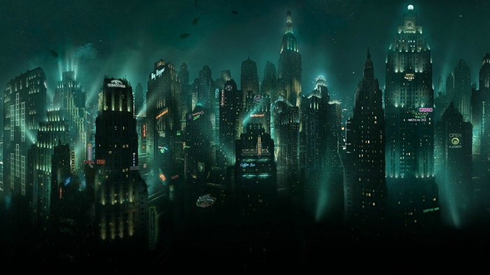 BioShock underwater cityscape of Rapture