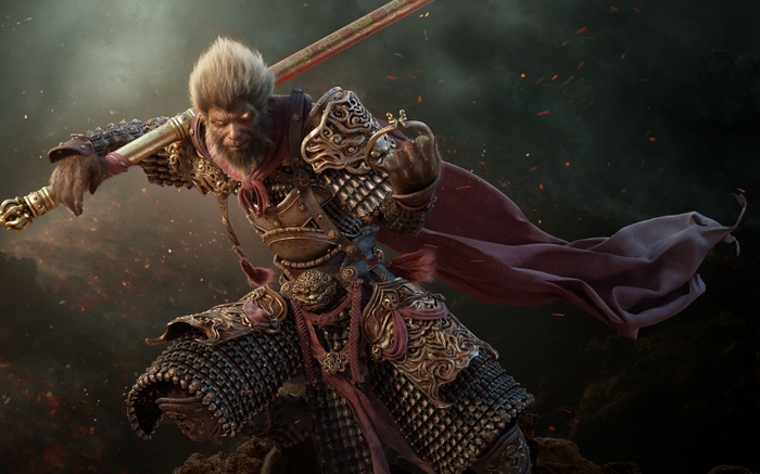 Wukong the Monkey King warrior in armor